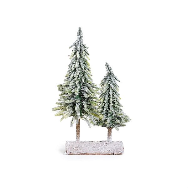 Pinheiro de Natal Duplo Verde e Branco