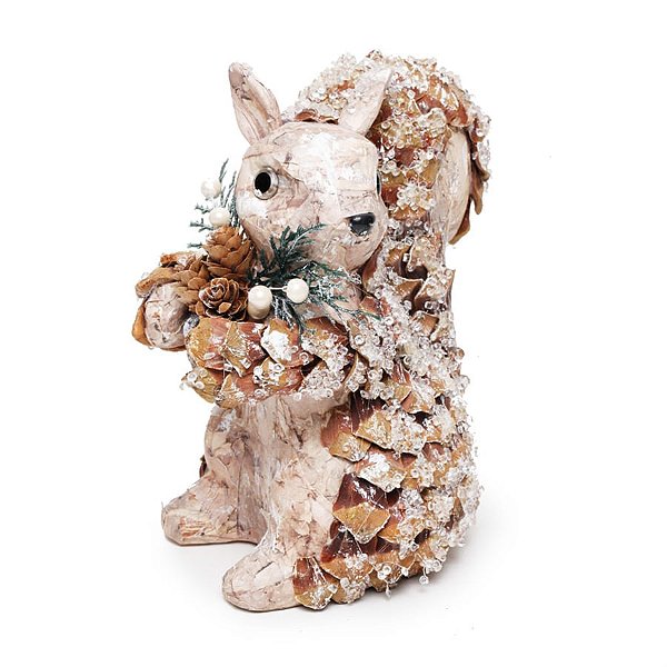 Esquilo de Pinha Marrom 23cm