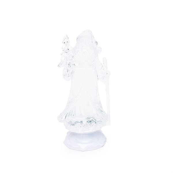 Iluminação de Natal - Papai Noel Decorativo com Led Incolor e Clara 4 Pilha AAA