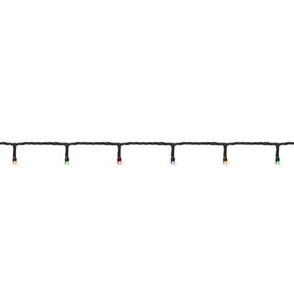 Iluminação de Natal - Pisca Pisca com 100 Leds Luz Fixa Verde e Colorido 500cm 220V