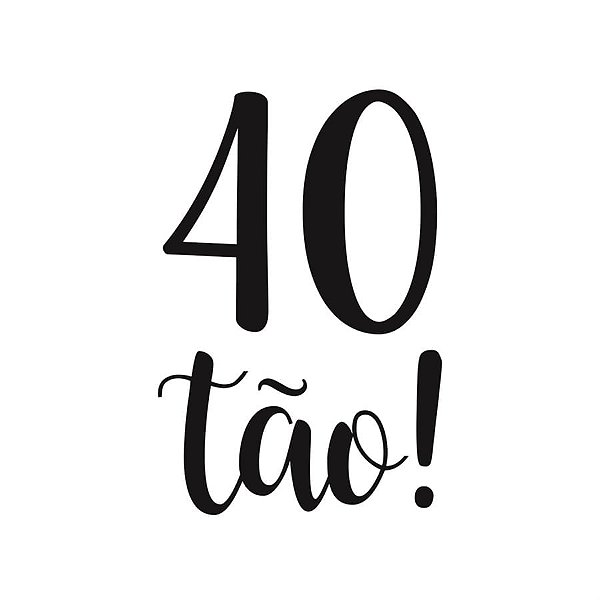 Lettering Transfer para Balão 40 Tão P