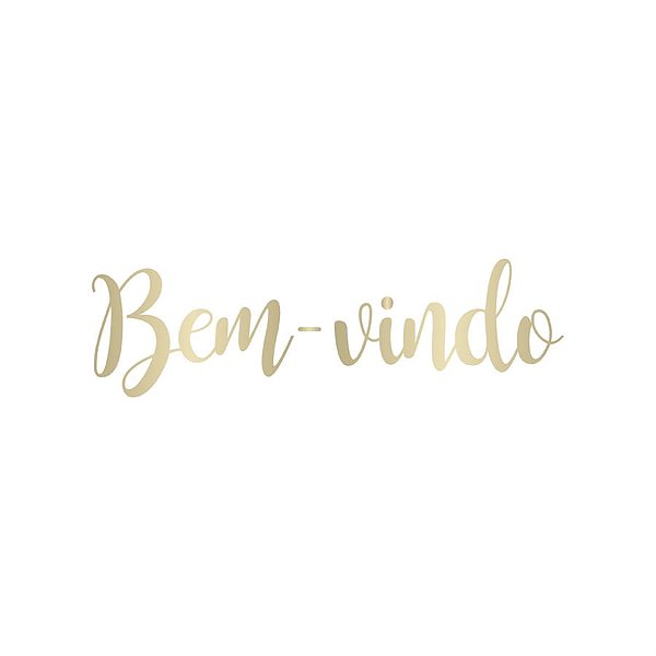 Lettering Transfer para Balão Bem Vindo P