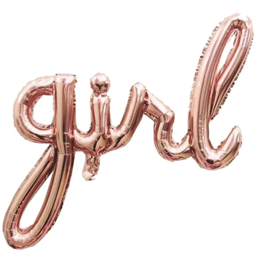 Balão Metalizado Girl Pacote Rosê Gold 22''X37''