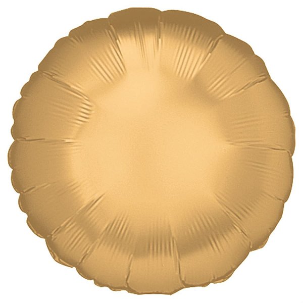 Balão Metalizado Redondo Dourado 18'' / 45cm