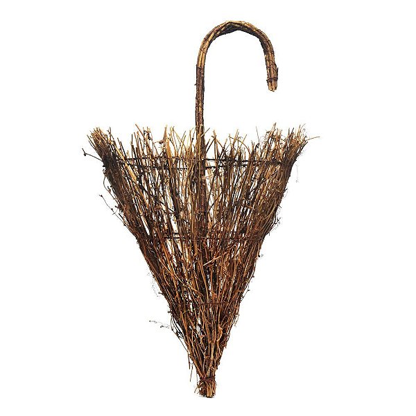 Guarda Chuva Decorativo em Vime Rustic 65x35x33 - 1 Un