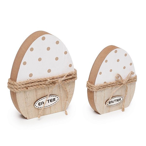 Ovo Decorativo Marfim 15x10x2 - 2 Un