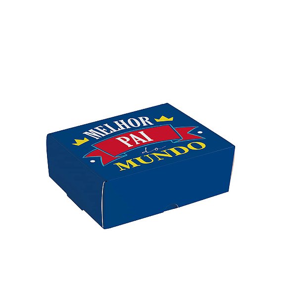 Caixa Para 4 Brigadeiros Melhor Pai 9x9x4,5cm - 10 Un