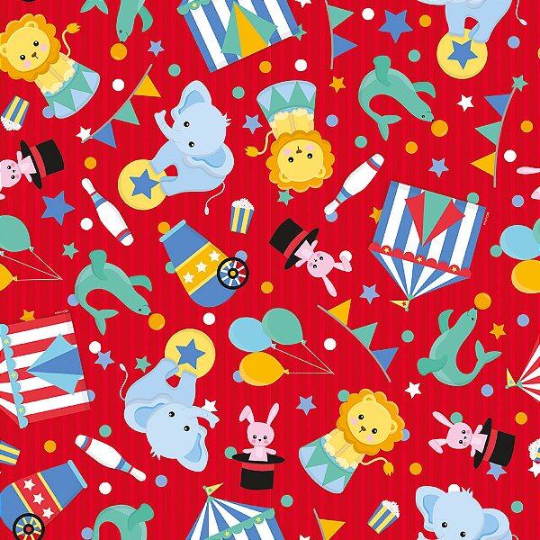 Saco Metalizado 20x29 Circo Baby - 50 Un