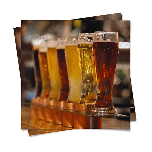 Guardanapo Cerveja Artesanal 32,5x32,5 com 20 Folhas