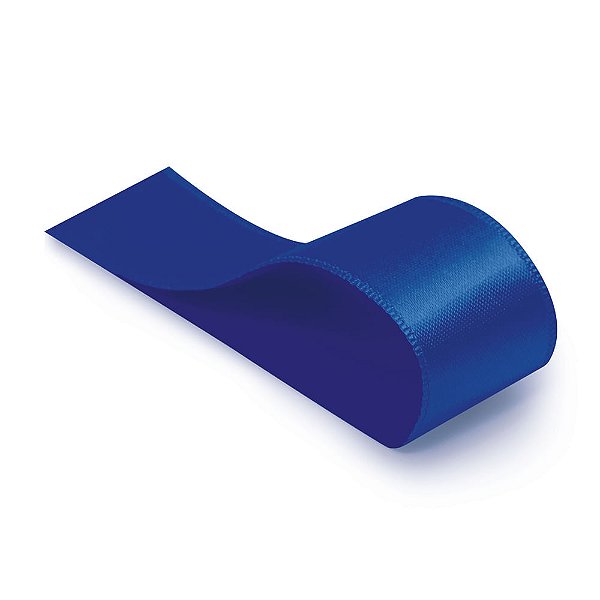 Fita Cetim Liso Azul Royal 6,5mmx100m - 1 Un