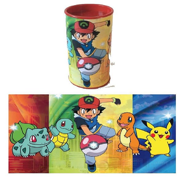 Festa Pokémon - Cofrinho para Lembrancinha - 3 Un