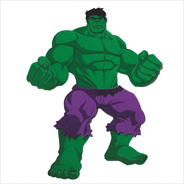 Painel Pequeno para Decoração Festa Vingadores Hulk - 1 Un