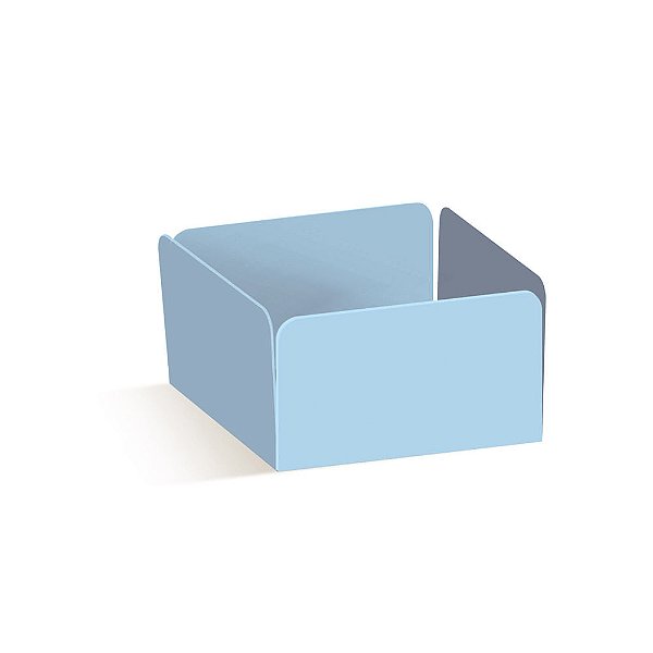 Forminha para Doce Reta Azul Pastel - 50 Un