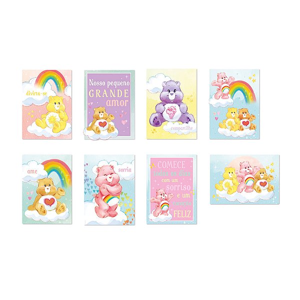 Cartaz Decorativo Ursinhos Carinhosos 25x35 - 8 Un