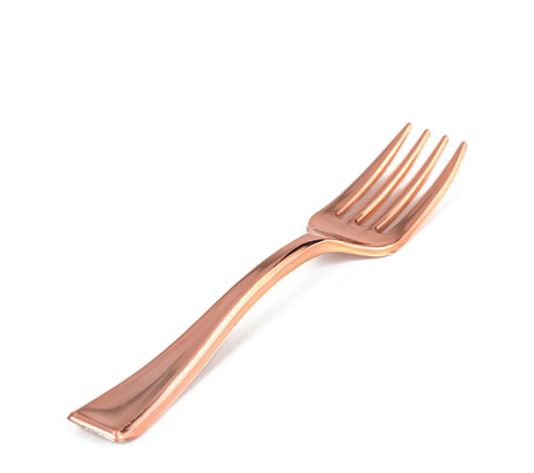 Mini Garfo Linha Rosê Premium - 20 Un