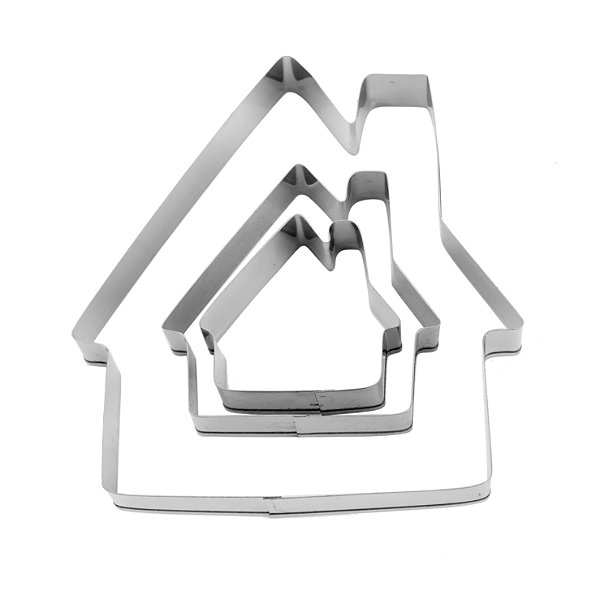 Cortador Inox Casa - 3 Un