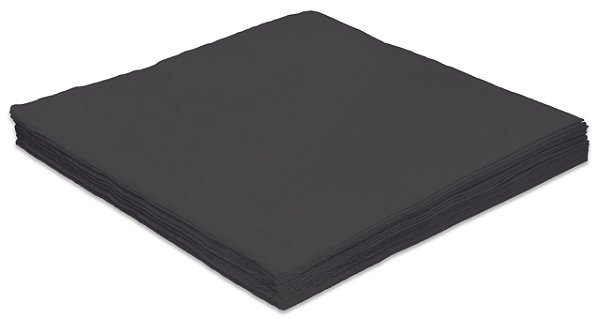 Guardanapos de Papel 24cmx24cm Liso Preto - 20 Un