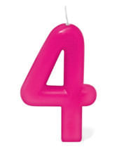 Vela Rosa Número 4