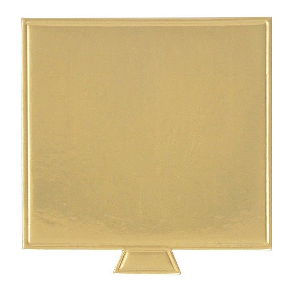 Base Laminada Quadrada Ouro Fosco 10x10 - 20 Un
