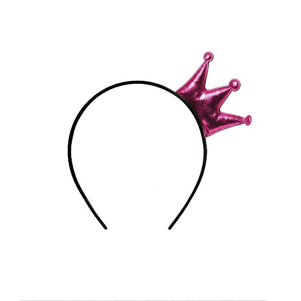 Acessório Tiara Coroa Pink - 1 Un