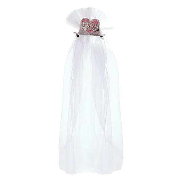 Conjunto de Acessórios Noiva com Chapéu - 1 Un