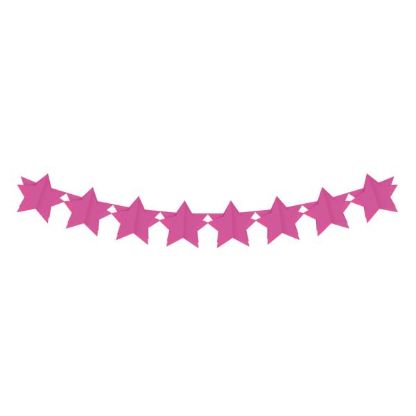 Faixa Decorativa Estrela 3D Pink 3,60m - 1 Un