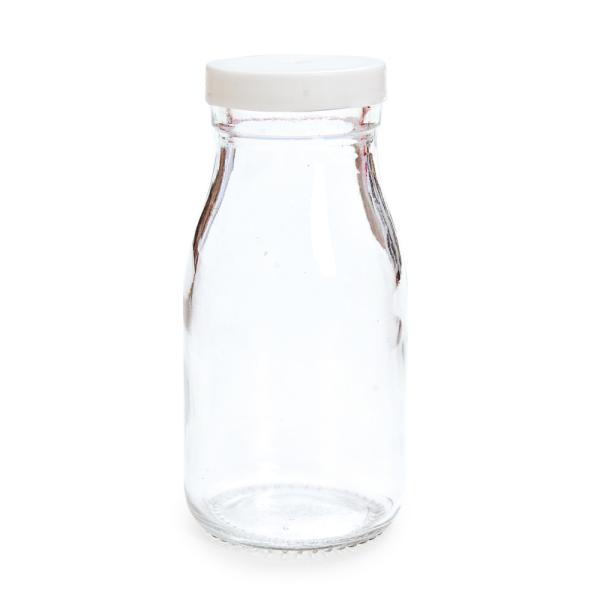 Garrafinha de Leite Tampa COM FURO Branca 200ml - 1 Un