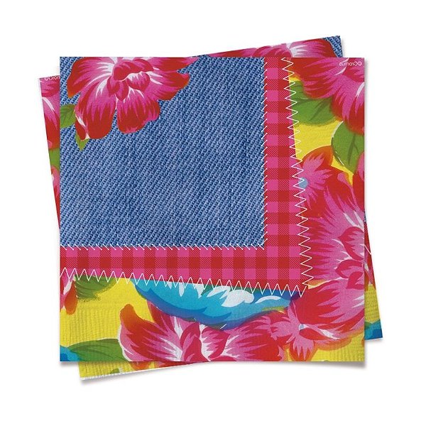 Guardanapo Arraial Junino 24,5x24,5 com 20 Folhas