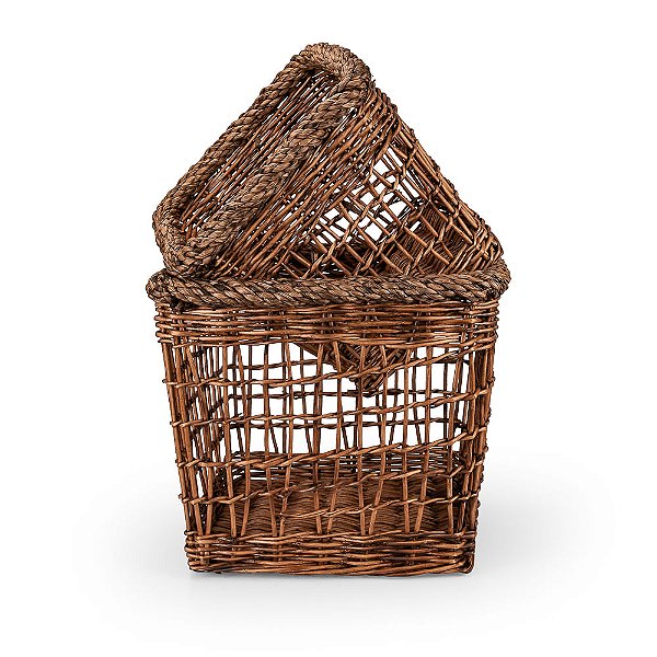 Cesto vime Quadrado Kailua 42x42x38 - 2 Un