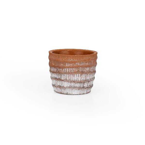Vaso Cerâmica Telha - P 13,5x13,5x11,5