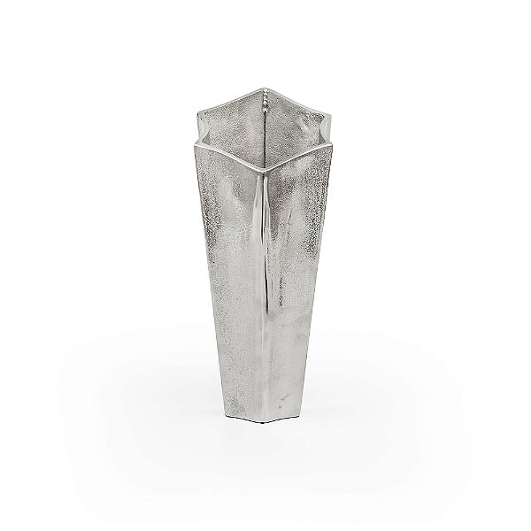 Vaso Metal Geiser Silver - M 15X15X36,5