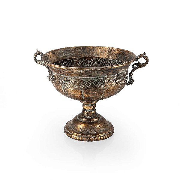 Vaso Metal Grego Gold 53X42X37