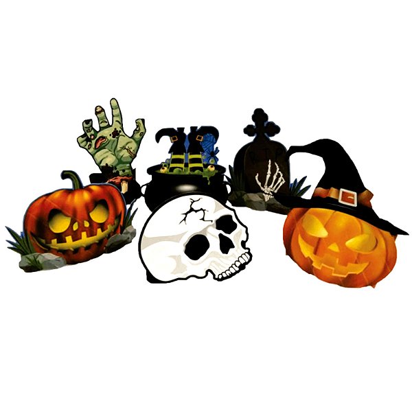 Kit Enfeite Cartonado para Festa Decoração Halloween