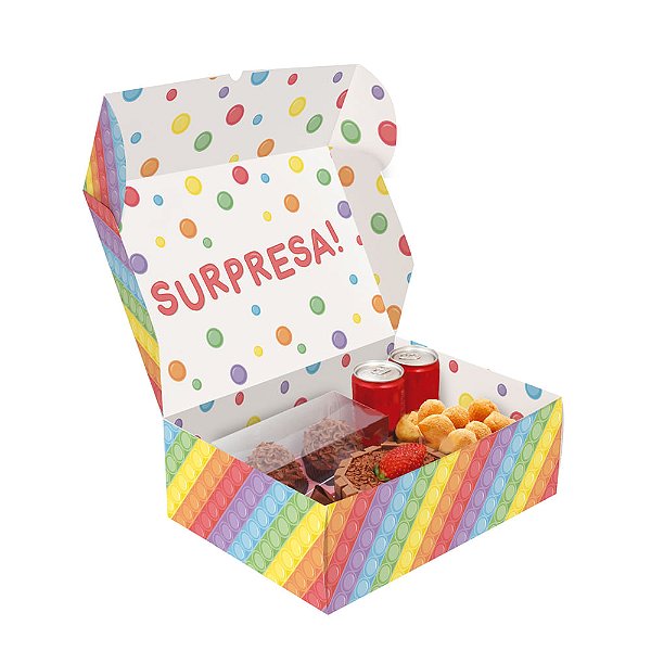 Cesta Na Caixa Pop It (Fidget Toys)