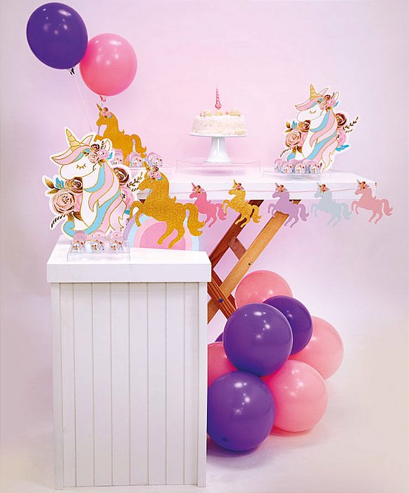 Kit Vai Ter Festa - Clip Strip P Unicornio