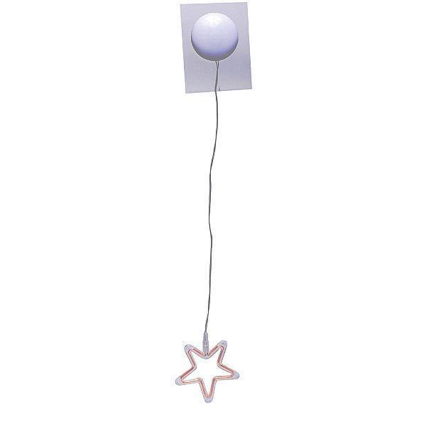 Estrela com Ventosa 10 Leds Fixa
