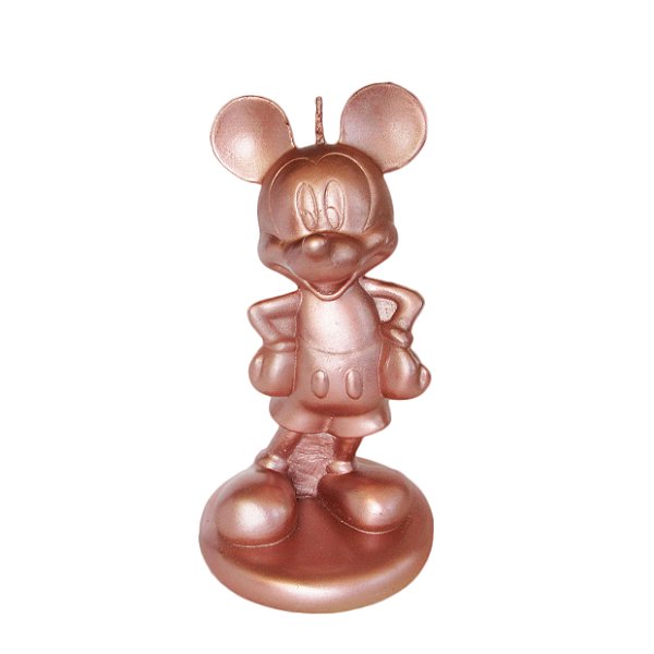 Vela Mickey Gigante 3D Rose Gold