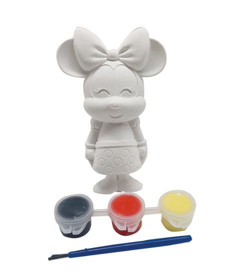 Lembrancinha - Kit Pintura em Gesso Minnie - 4 Un