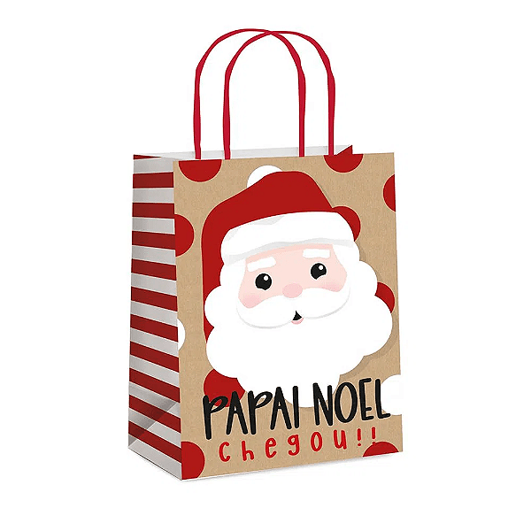 Sacola Papel Noelito M 26X19,5X9,5