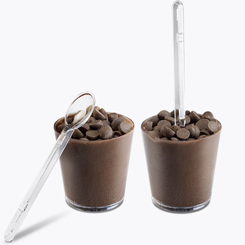 Kit Gourmet Copinho com Colherzinha 25ml Cristal - 10 Un