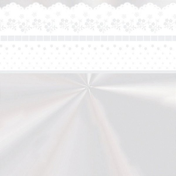 Saco Transparente 45X59 Bordado Inglês Branco Barrado - 25 Un