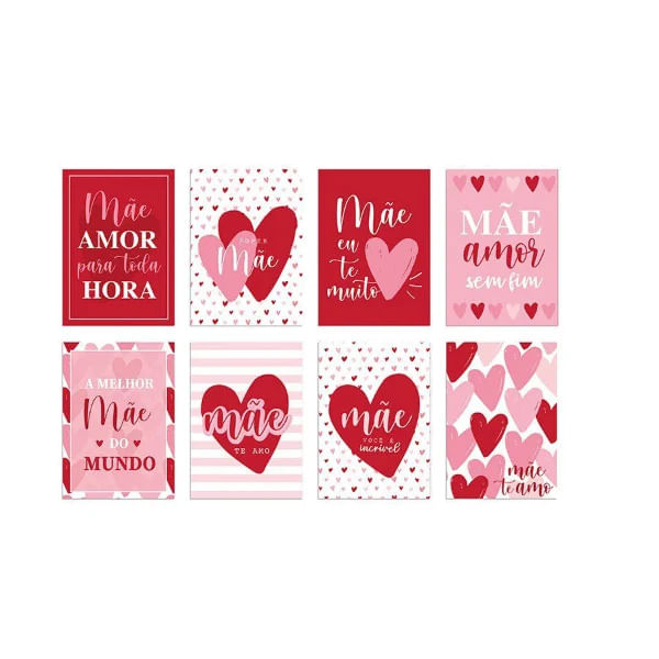 Cartaz Decorativo Mães 25X35 - 8 Un