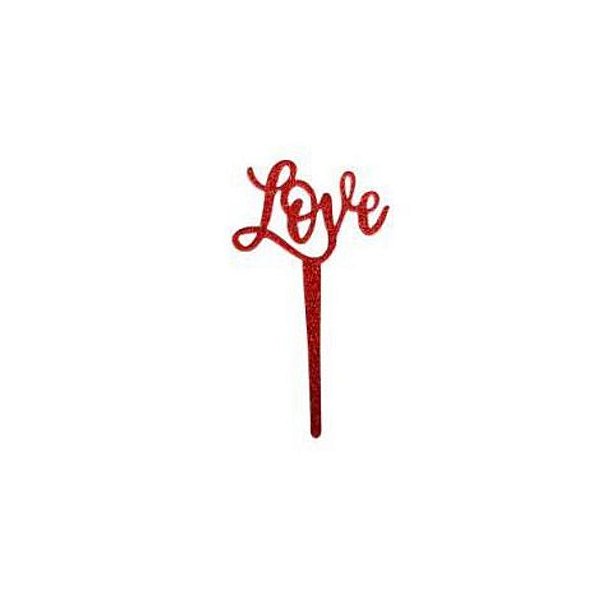 Mini Topo Love Vermelho - HA347