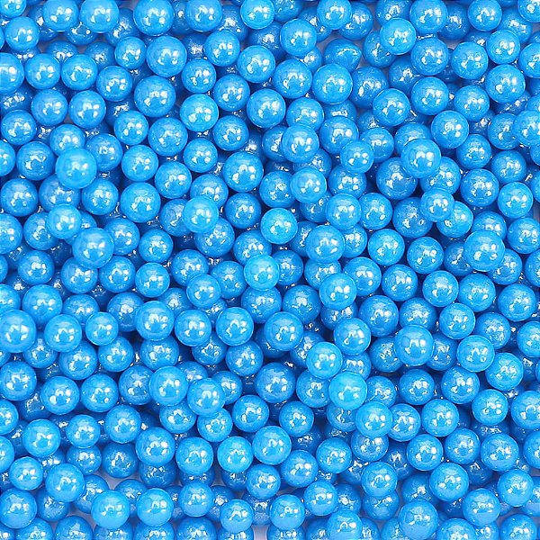 Confeito Sugar Beads Perolizados Azul Escuro 4mm 100G