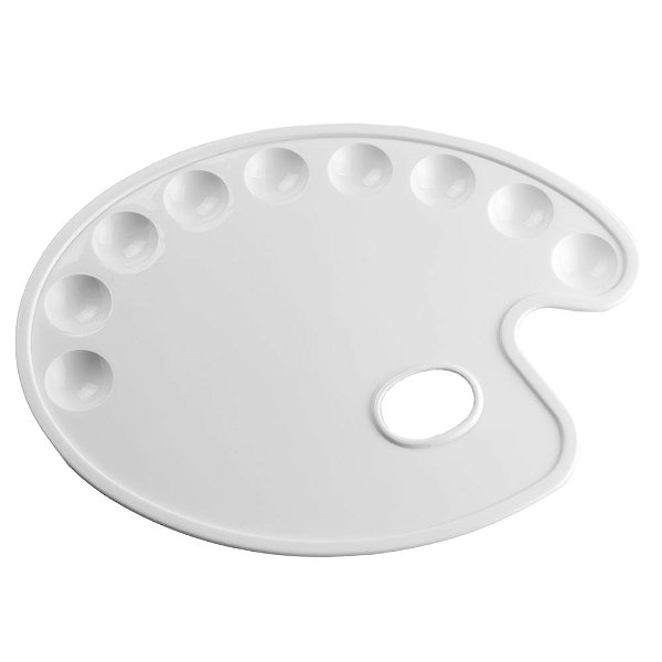 Paleta para Pintura Branco 09 Cavidades - Cromus Allonsy