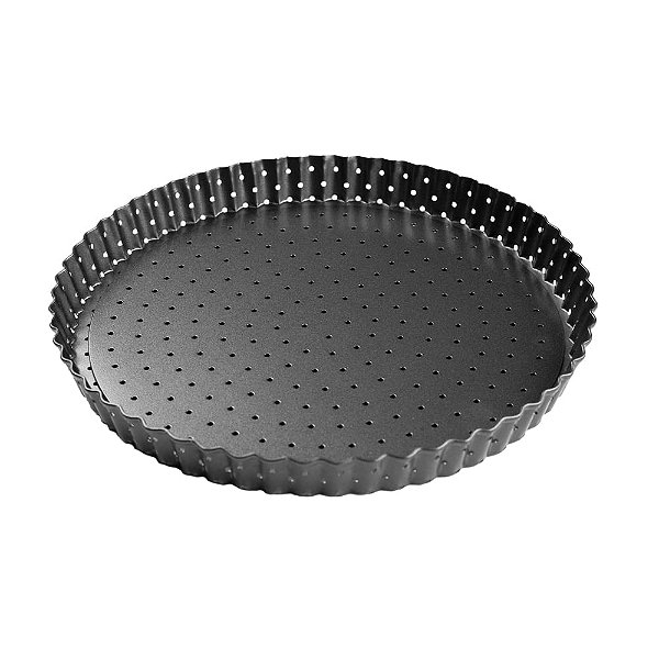 Forma Aço Carbono Torta/Quiche Fundo Removível 24X24X3cm