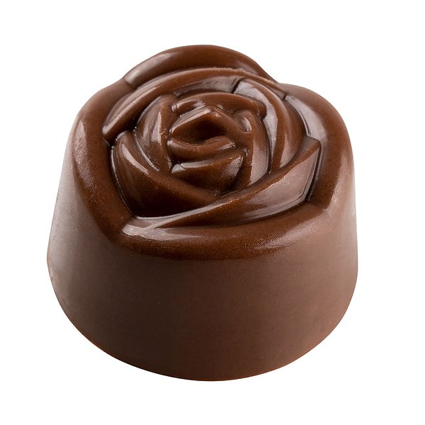 Forma para Chocolate Flor Rosa 27,5X13,5X2,5 - Cromus Allonsy