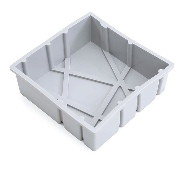 Forma de Silicone 16,3X16,3X5,3cm - Quadrada Grafismo
