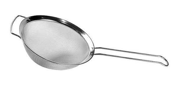 Peneira Trama Fina Aço Inox 29,5X12,2X4cm - Cromus Allonsy