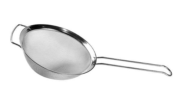 Peneira Trama Fina Aço Inox 44X20X7cm - Cromus Allonsy